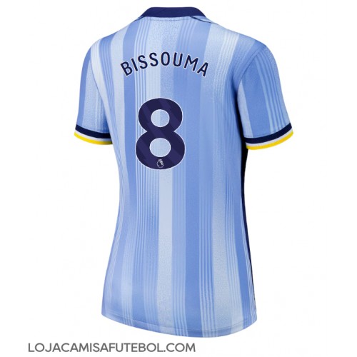 Camisa de Futebol Tottenham Hotspur Yves Bissouma #8 Equipamento Secundário Mulheres 2024-25 Manga Curta